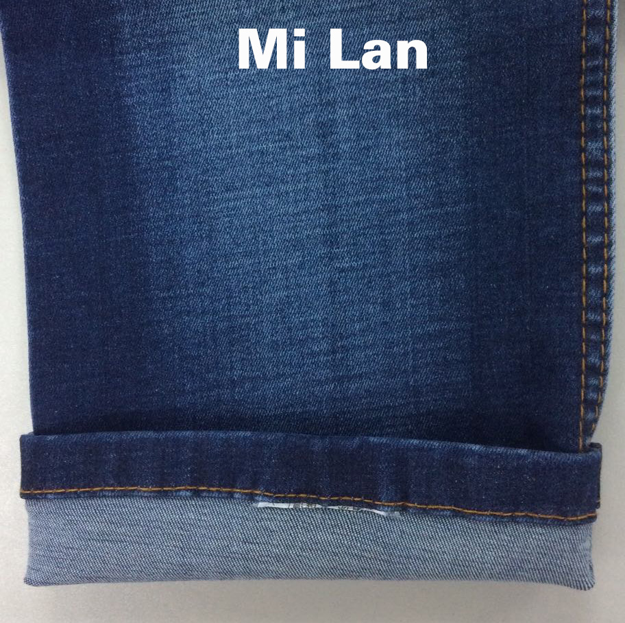 Vải jean cotton thun nữ cán bóng W66A