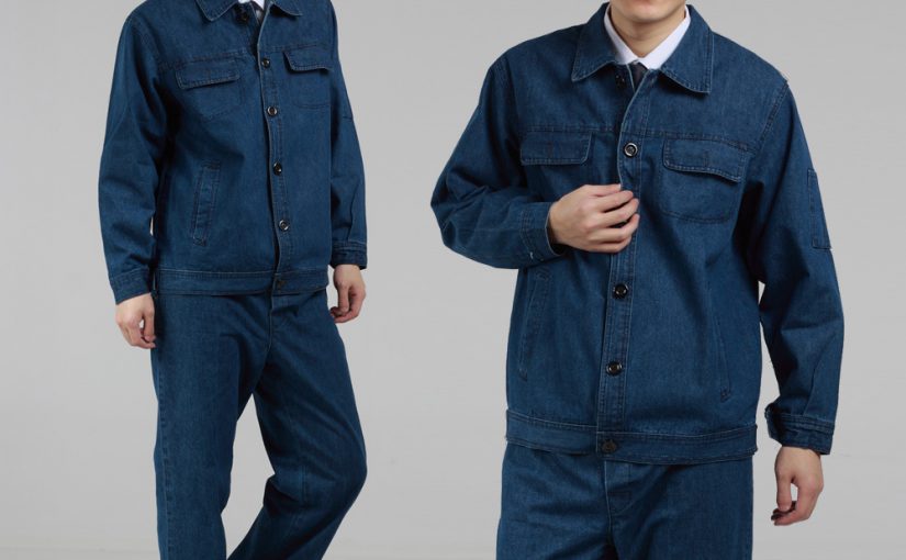 Vải jean cotton may đồ bảo hộ, điện lực
