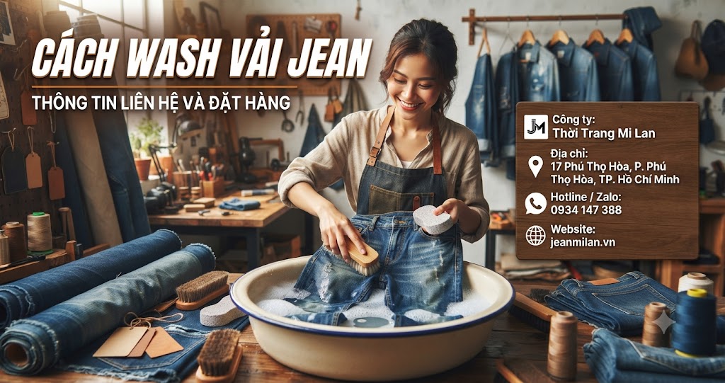 Hướng Dẫn Chi Tiết Cách Wash Vải Jean Chuẩn Chuyên Gia Cho B2C & B2B
